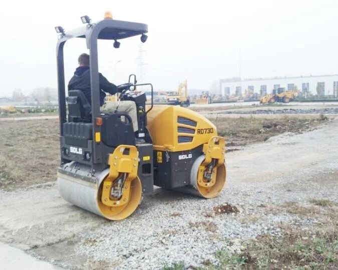 SD Rd730 Mini Hydraulic Double-Drum Road Roller for Asphalt Road