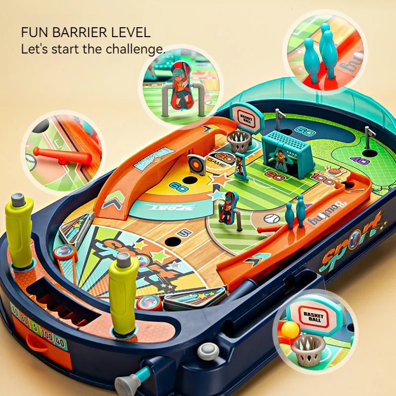 Parent-Child Interaction Two-Player Battle Concentration Training Finger Sports Desktop Pinball Board Games for Adults Kids