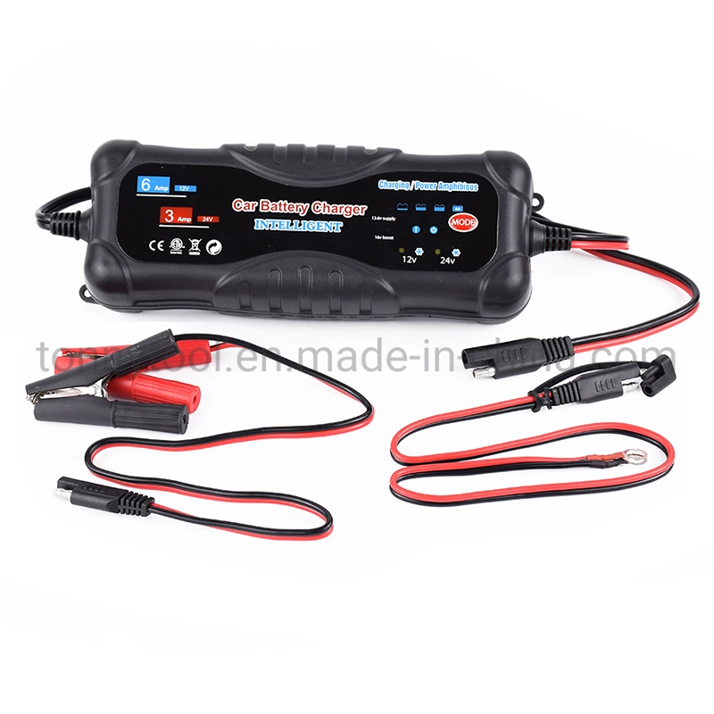 Chargeur de batterie universel de voiture intelligente 12V 24V 6d'un chargeur automatique de l'impulsion de la batterie étanche