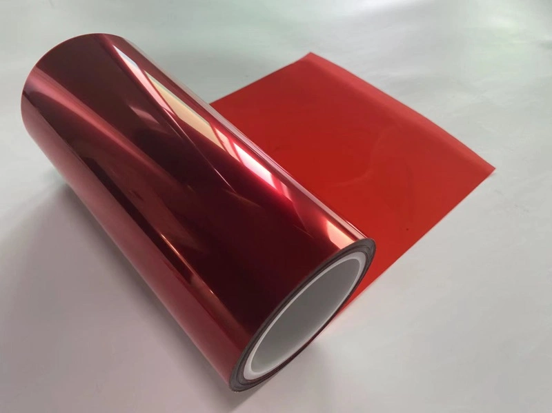 Red 50um PE Release Film with Silicone Layer for Adhesive Industry Electronic Die Cutting Packaging Industry