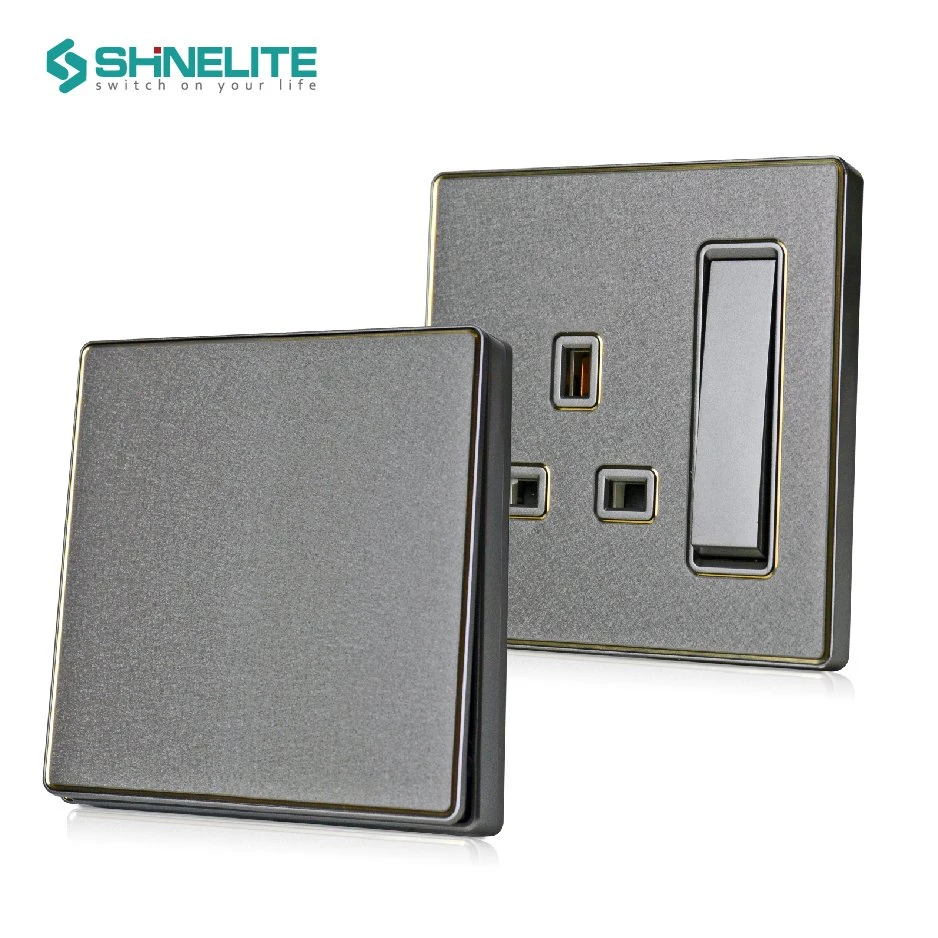 13A UK Standard Socket Plastic Wall Switch Socket Free Sample Popular Design