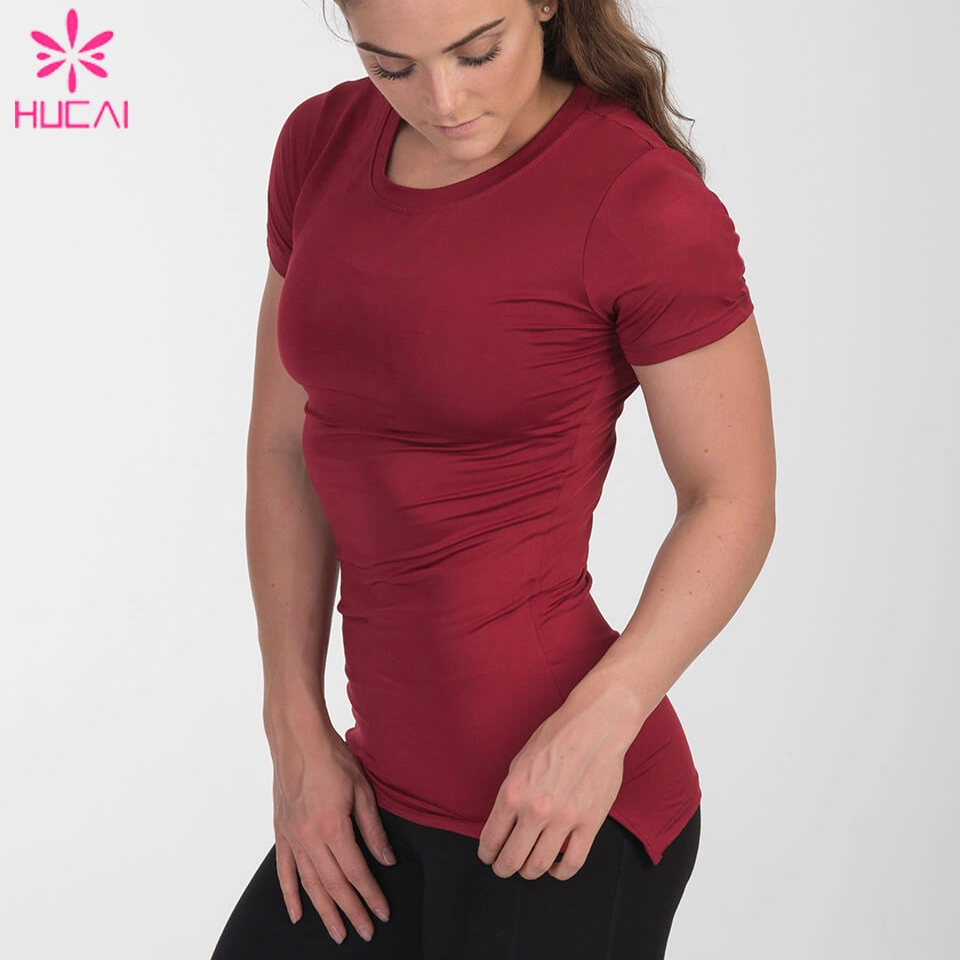 Wholesale/Supplier Sports Clothing Women Body Fit T Shirt