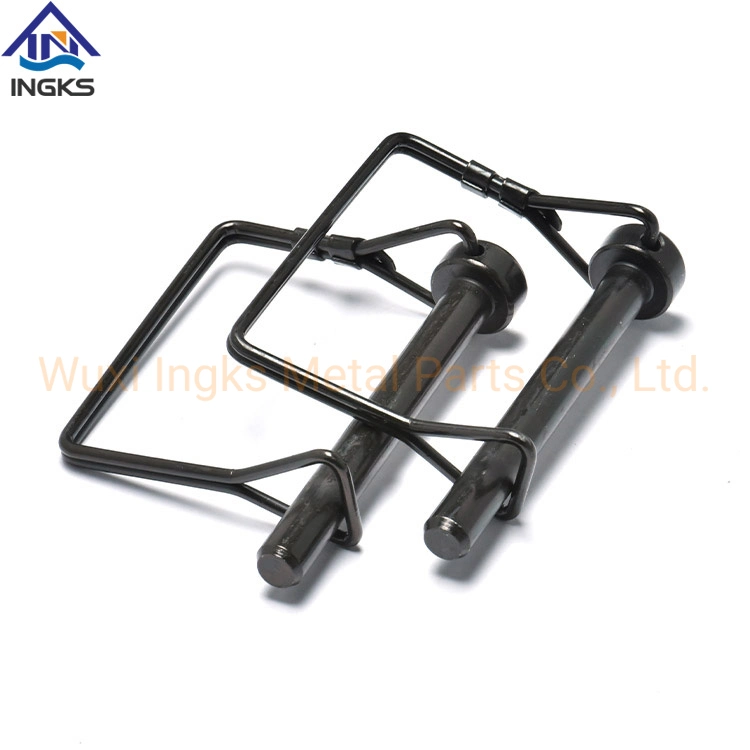 Customized Standard Carbon Steel with Yellow Black White Zinc Plated Double Wire Square D Type Safety Lock Lynch Pin