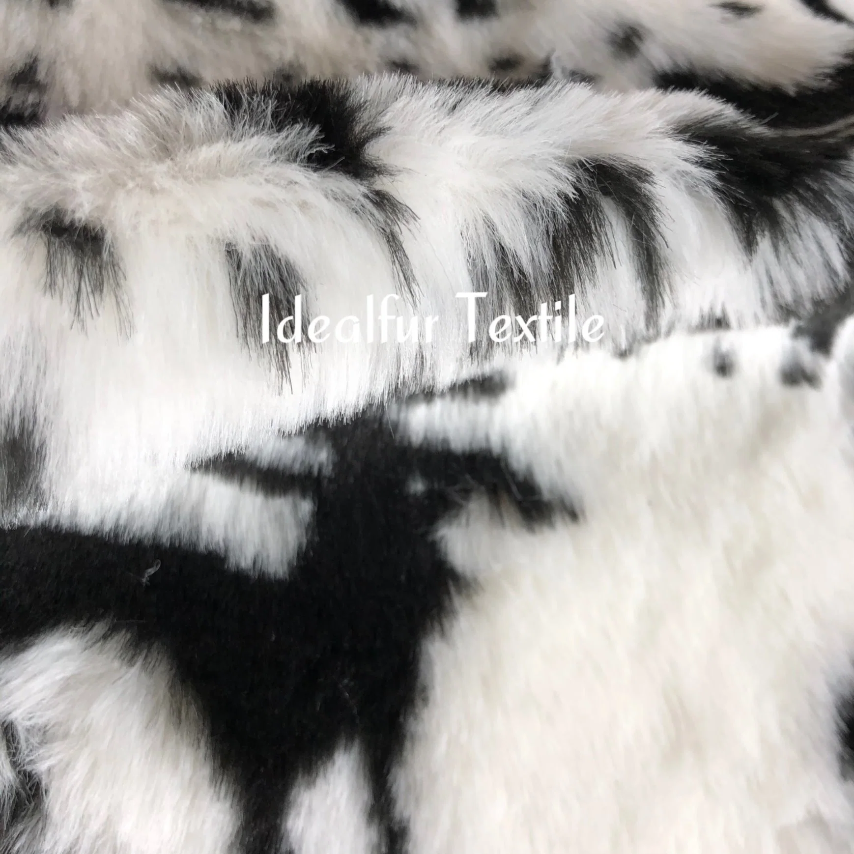 Christmas Style Printing Super Soft Imitation Rabbit Fur