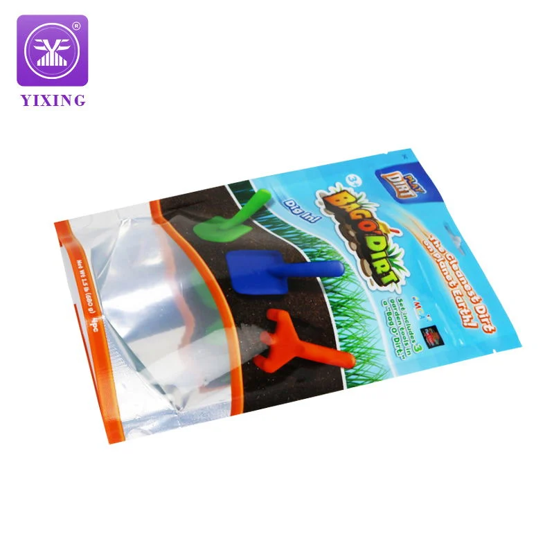 Custom Translucent Zipper Toy Plastic Packaging Transparent OPP Bag