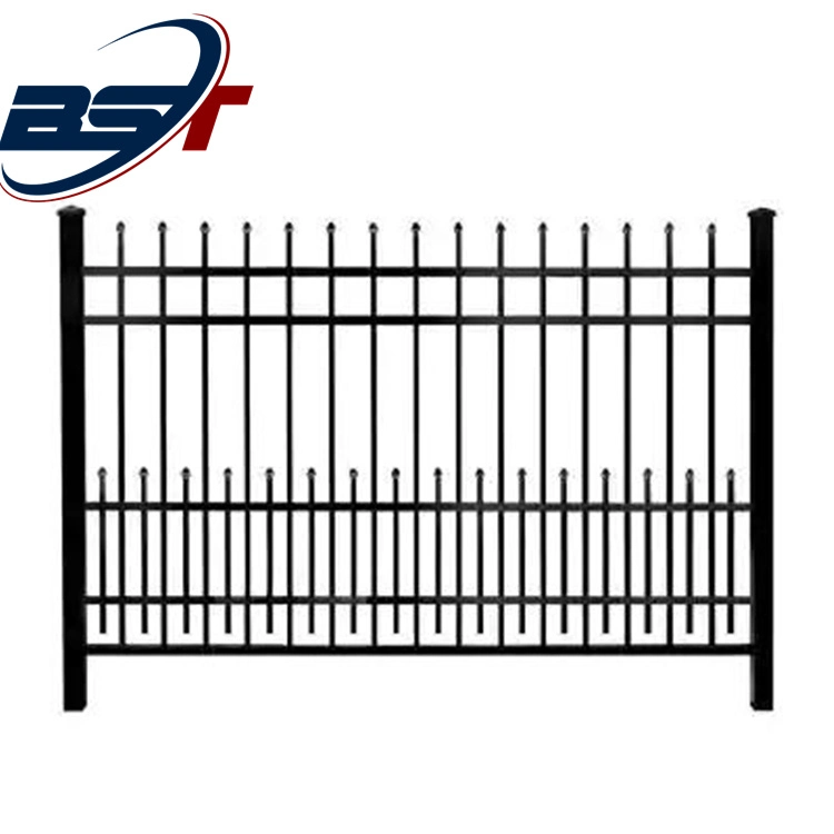 Garden Balcony Terrace Pool Metal Steel Terrace Fencing Panel Welded Residential Metal Yard Modern Aluminum Stainless Steel Galvanized Horizontal Picket Fence