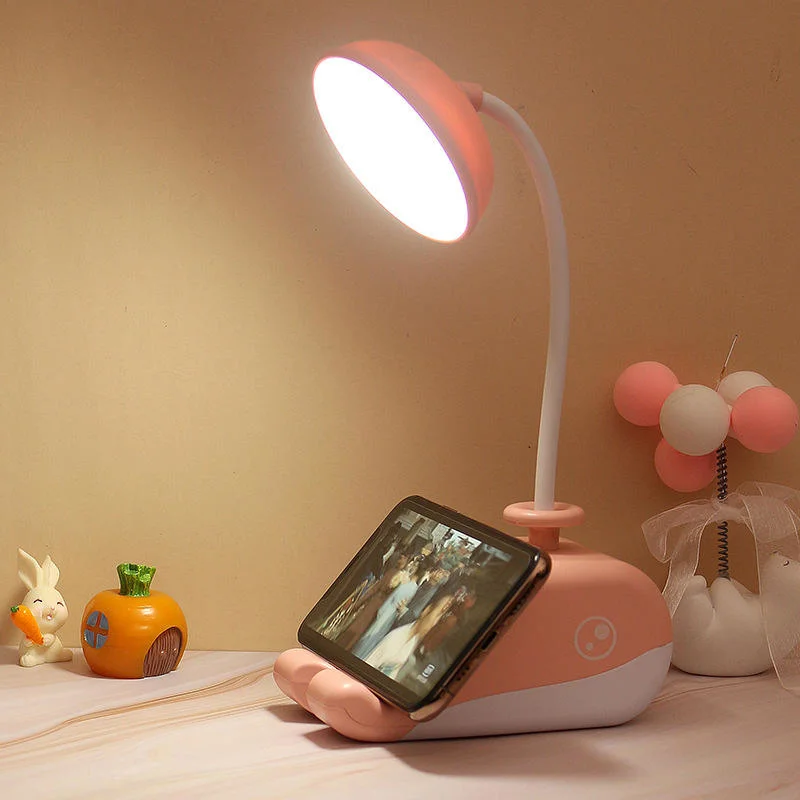 Whale LED Table Lamp Recharge Foldable Light Eye Protection Reading Book Lights