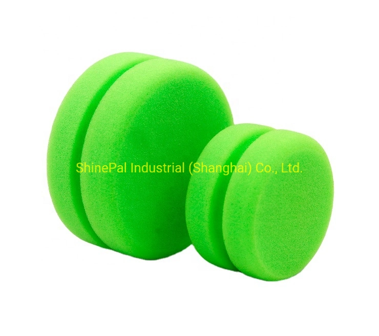 Hot Sell Car Care Products Green Yo-Yo Shape Tire Dressing Foam Sponge Applicator