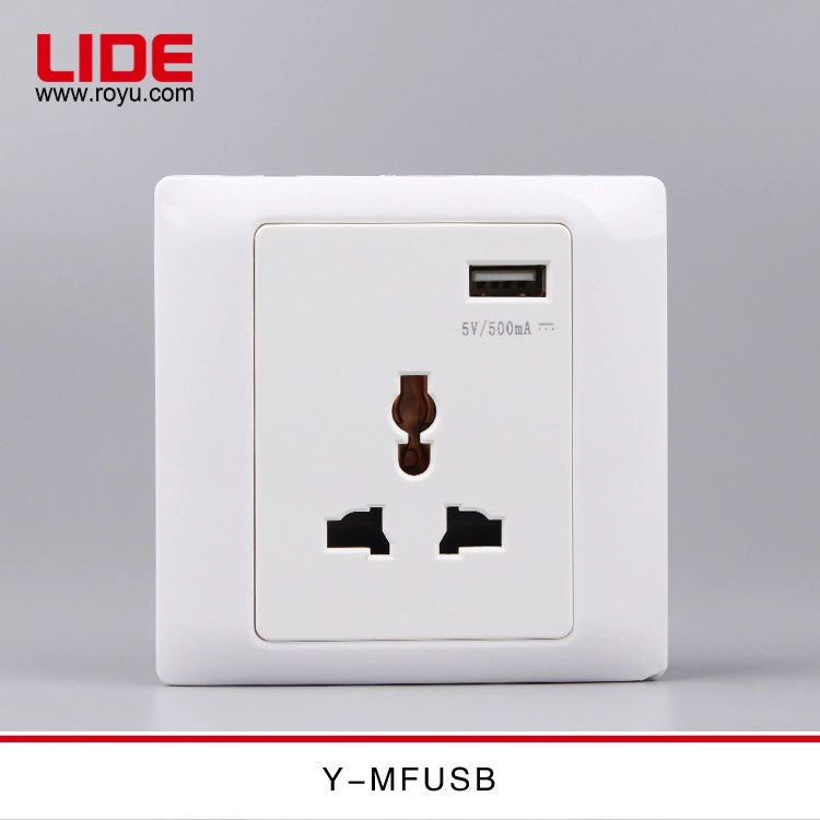 Multi Function Socket with USB Charge, Micro USB Power Socket