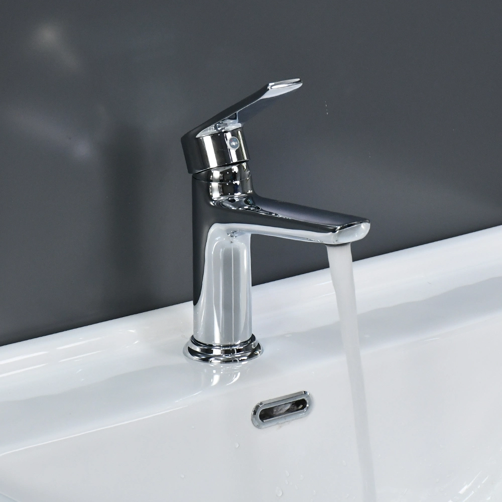 Wholesale/Supplier Single Lever Brass Basin Faucet Cold and Hot Water Mixer for Bathroom Dark Grey