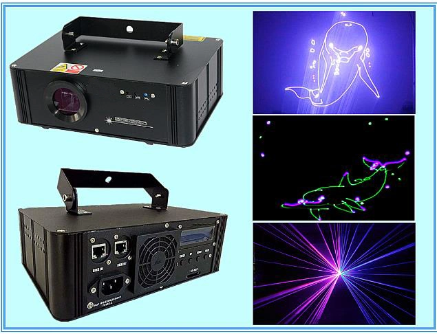 750 ميجاوات RGB Full Color Animation Disco Stage Laser Light SD البطاقة