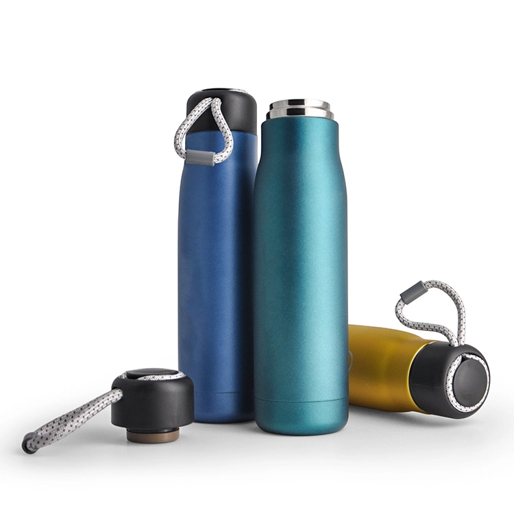 550ml Portable Keep Hot & Cold Sport Flask Stainless Steel Vacuum Cup Bottle