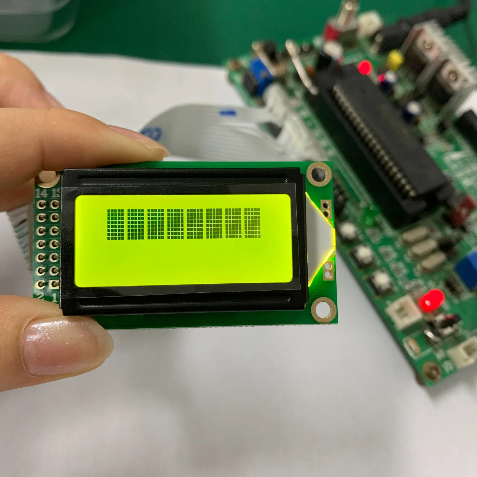 6 O'clock View Direction 0802 Monochrome Stn Yellow Character LCD Display Module