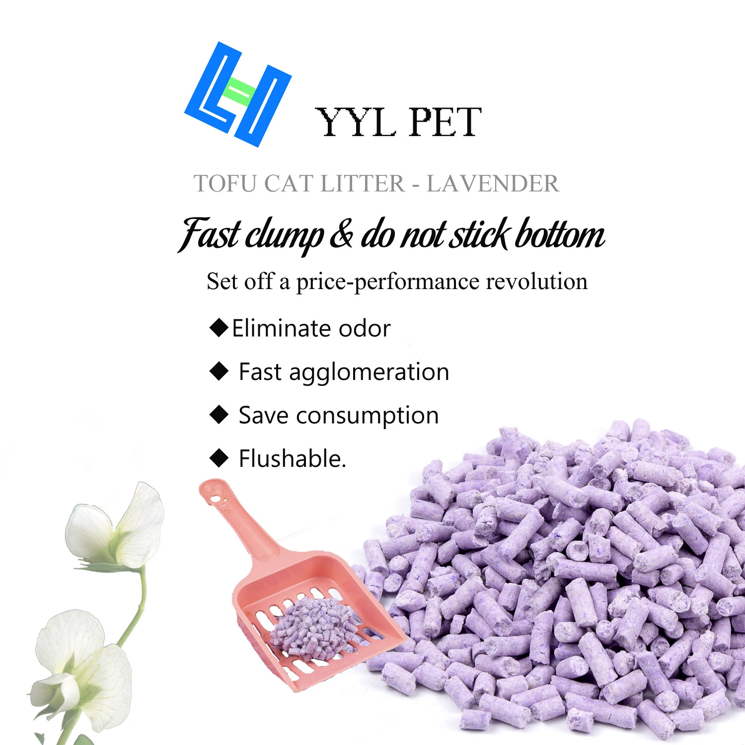 Pet Supply: Lavender Scent Tofu Cat Litter/Sand