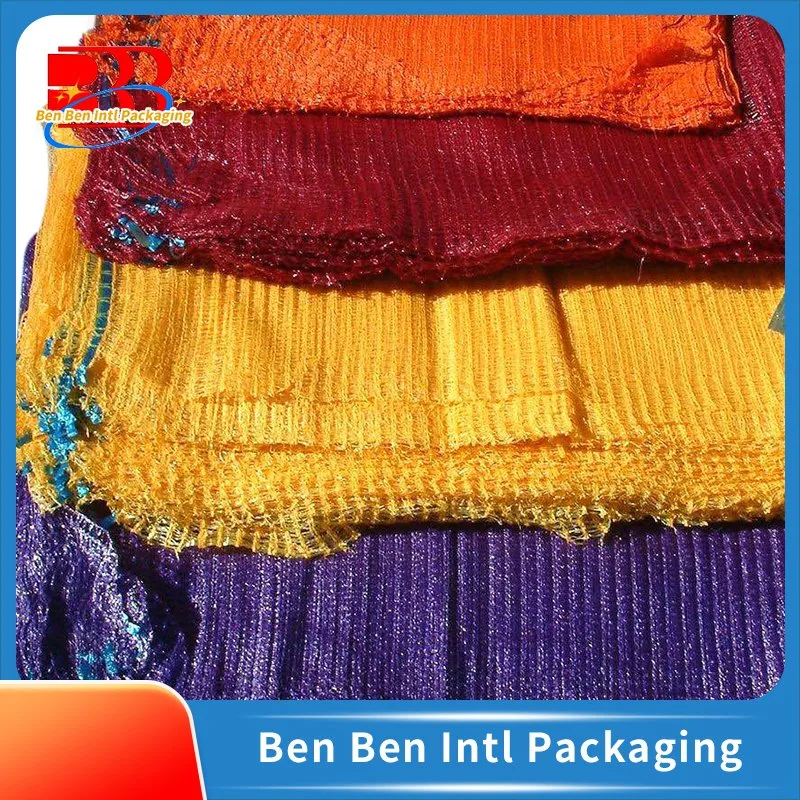 Egp Onion Packing Poly Mesh Bags Agriculture Vegetables Packing PP 25kg Package Offset Printing Drawstring Recyclable Accept