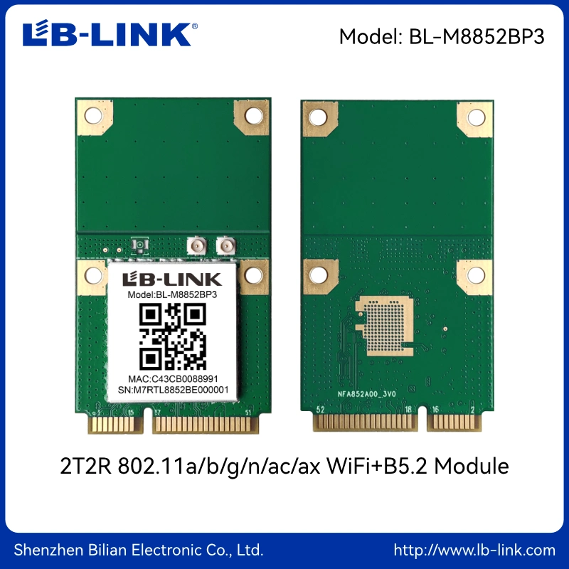 MÓDULOS USB LB-LINK BL-M8852BP3 2T2R 802,11a/b/g/n/ac/AX WIFI6+BT5,2