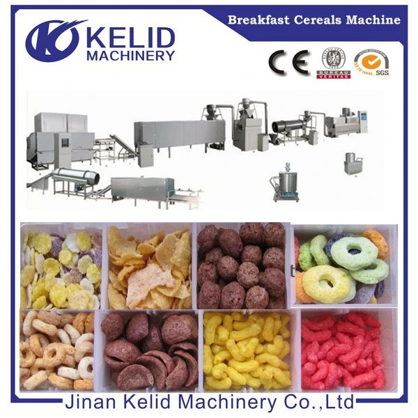 Multipurpose Cocoa Puffed Corn Flakes Ring Breakfast Cereal Equipment