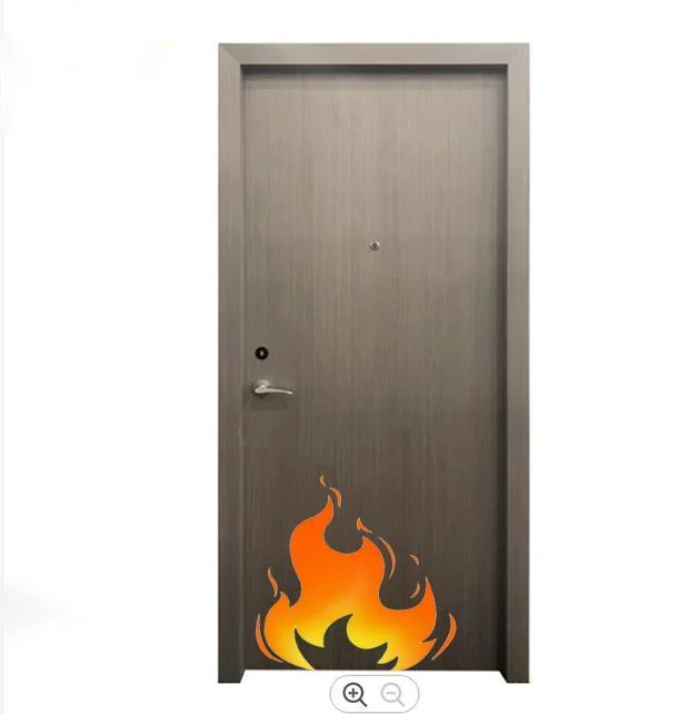 Acoustic Wooden Fire Rated Door Interior Fireproof Wood Door for Hotel, Hospital