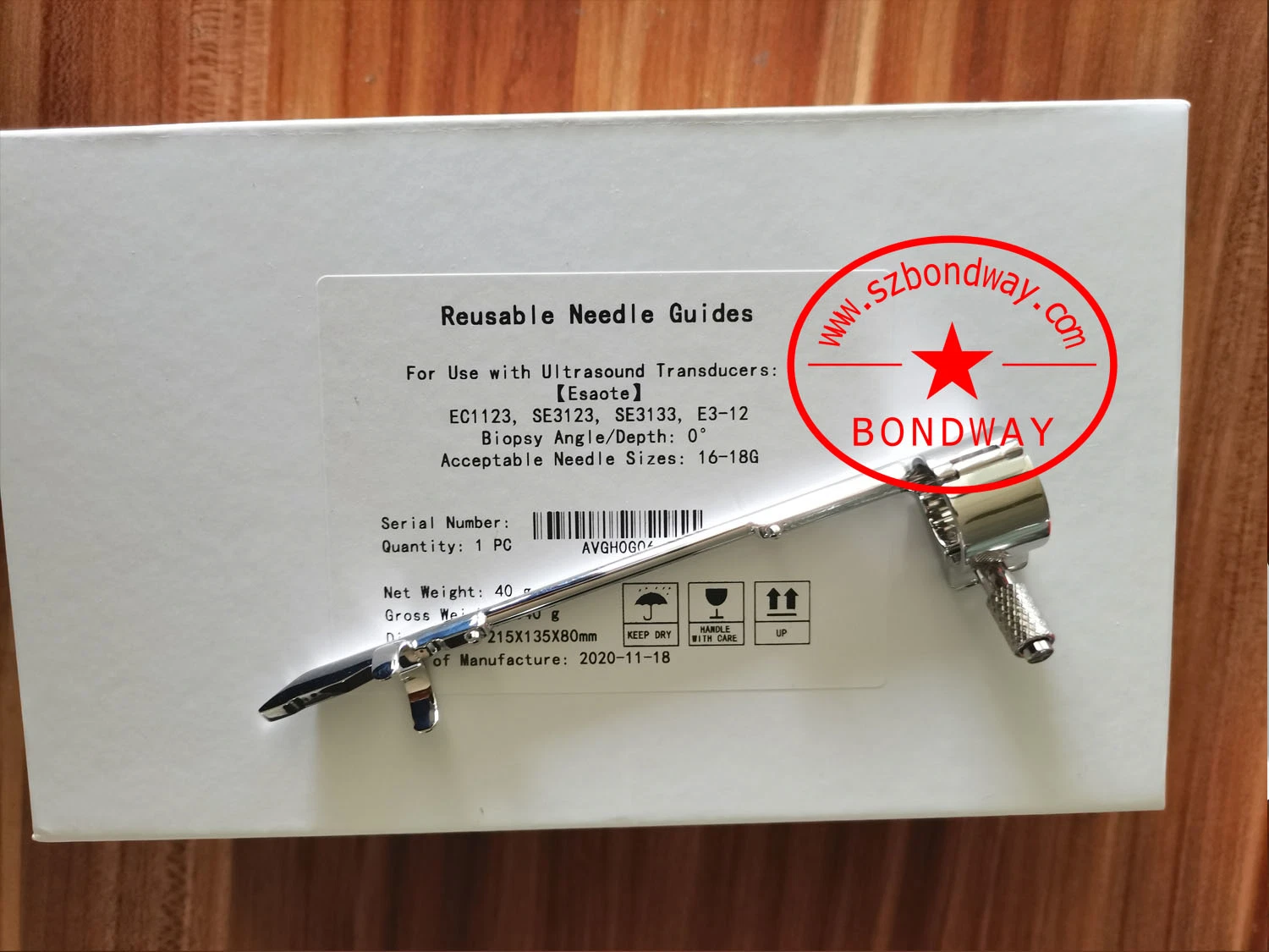 Reusable Biopsy Needle Bracket, Needle Guide for Phased Array Ultrasound Probe PA230e, Low Price