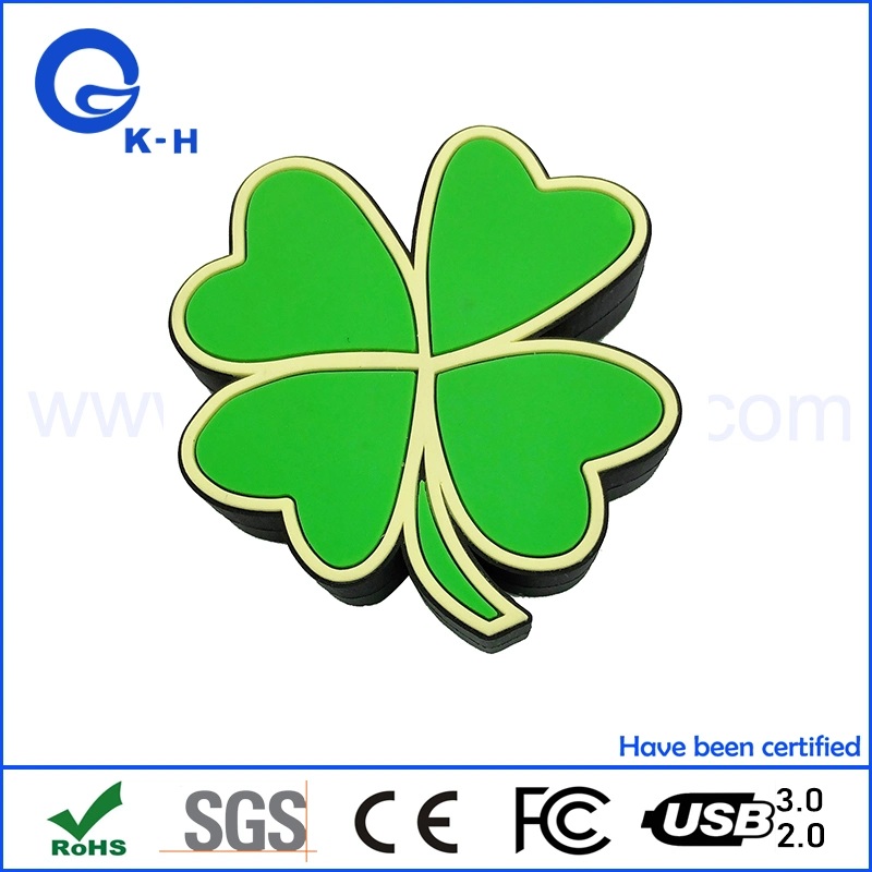 PVC Custom Logo 8GB Flower Shape USB Flash Memory Key