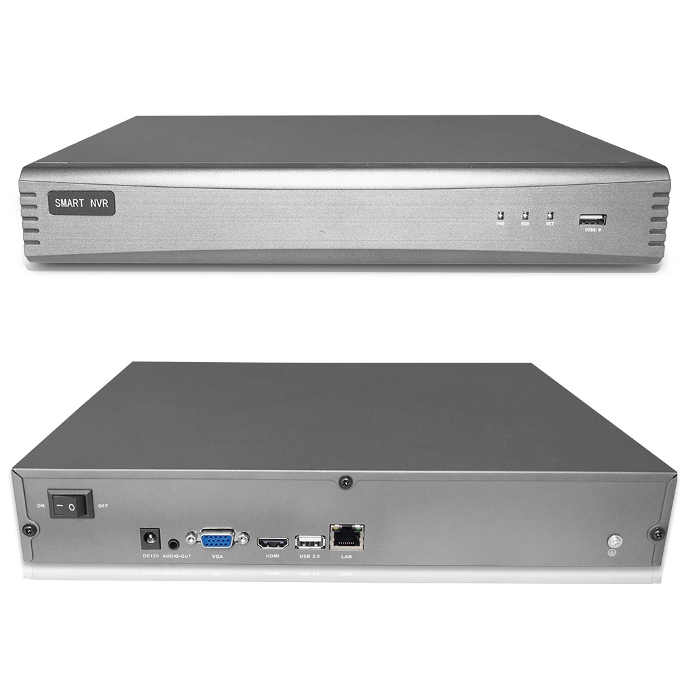 4CH Face Recogniation NVR Analysis in 36CH and Support 4 SATA HDD NVR