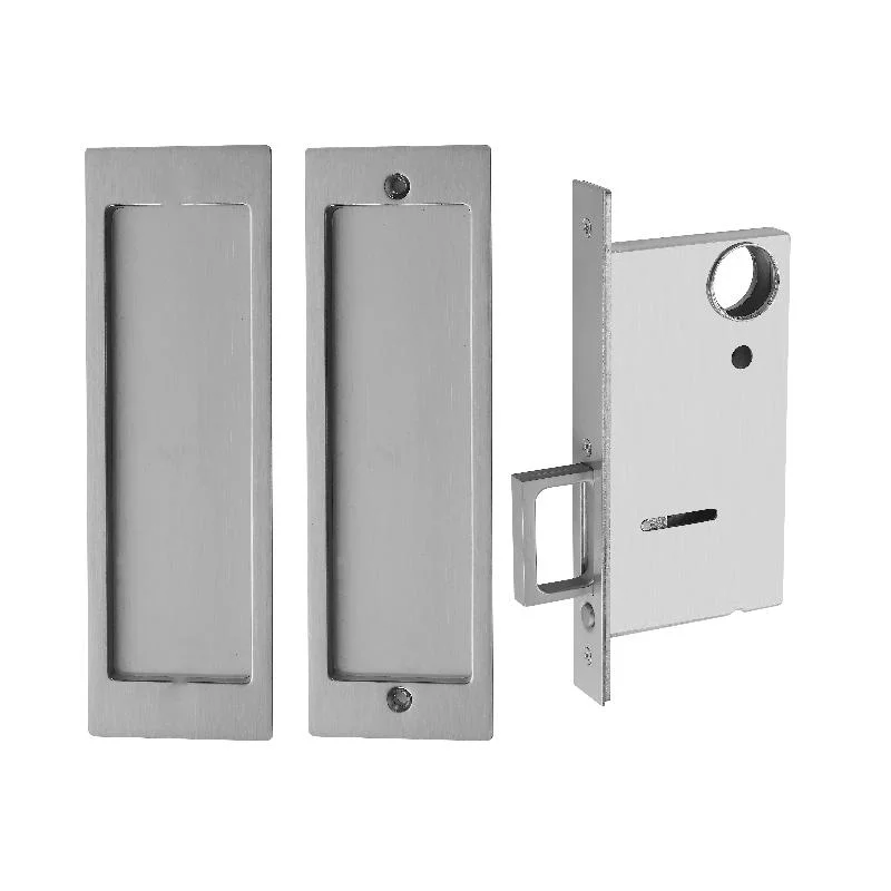 Rectangular Pocket Sliding Door Pull Lur Luxury Passage Lock