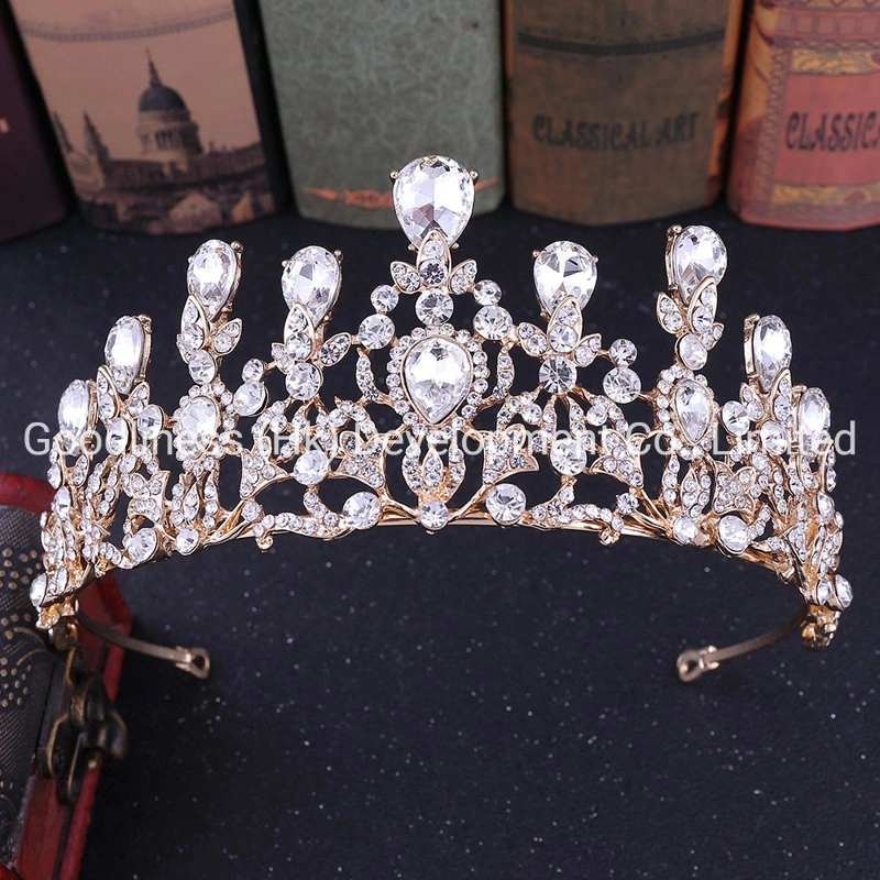 Tiaras Reais Coroas Homens/Mulheres Concurso Baile Diadema Enfeites de Cabelo Joias de Cabelo para Casamento Acessórios