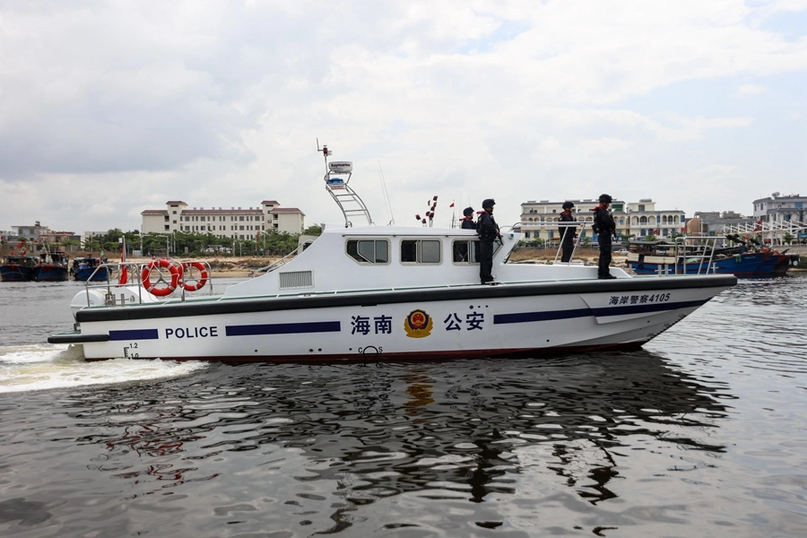 Casco de fibra de vidro estilo policial armada e usar o Utilitário de múltiplos de Vigilância Marítima de embarcações de barco patrulha costal para venda das Caraíbas