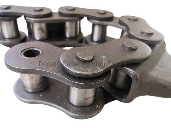 China Manufacturer of Forged Heavy Duty Transmission Conveyor Chain with Attachment in Industrial Line