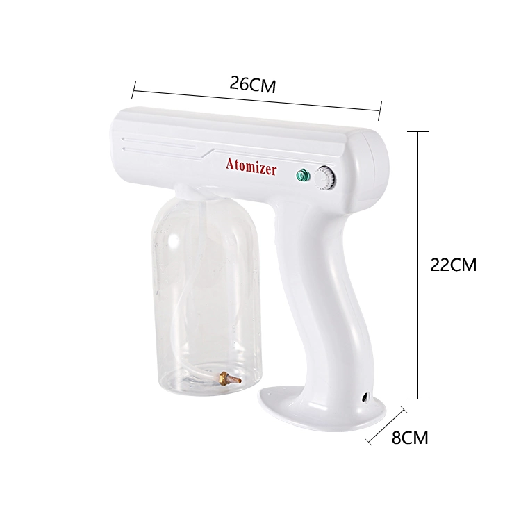 Wireless Blue Ray Nano Atomization Disinfection Desinfecting Sanitizing Mist Nano Steam Spray Gun