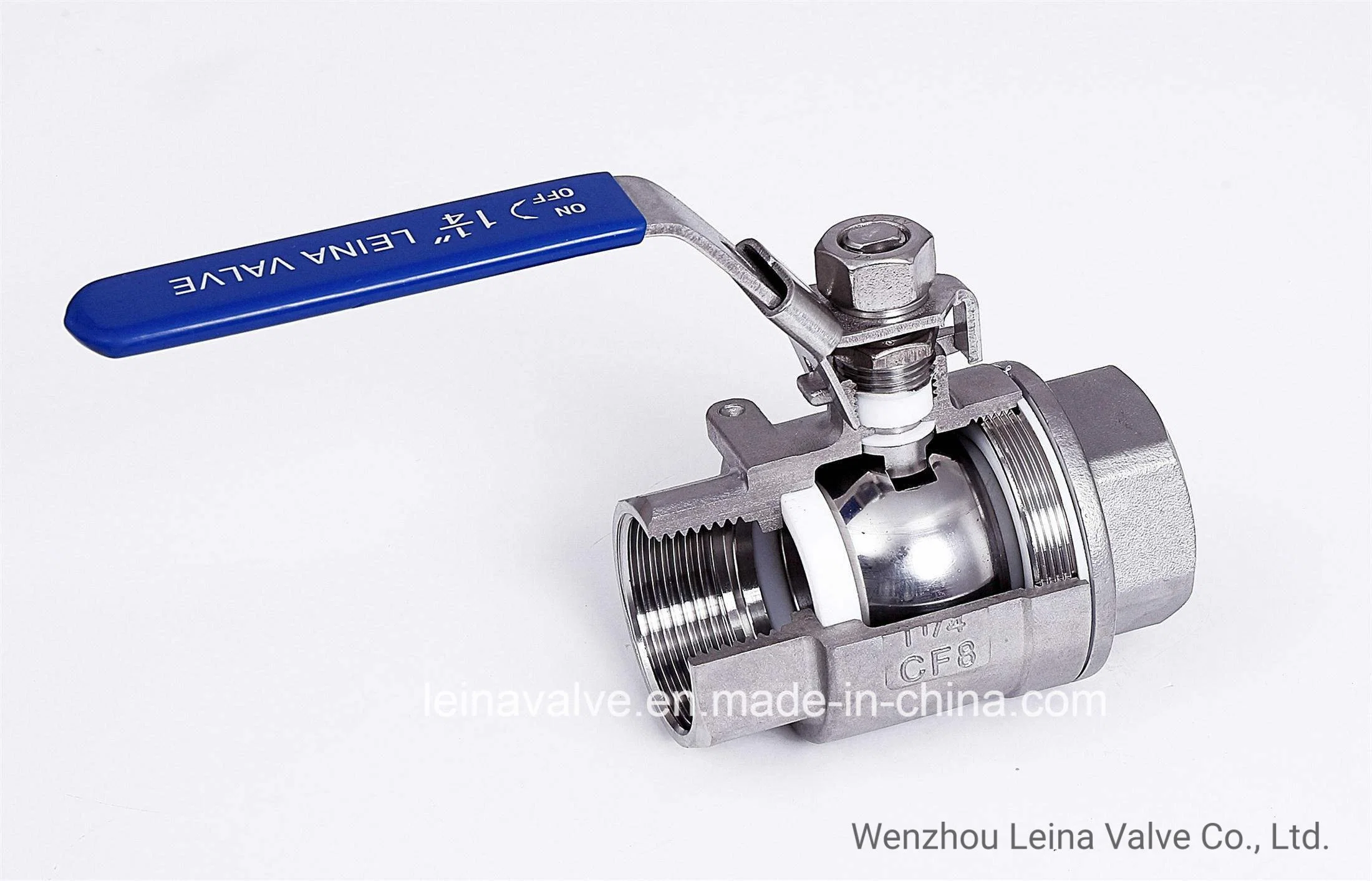 CPVC Pipe and Fitting Plastic PVC Compact Ball Valve with Socket or Thread End Type 2PC 1000wog Ball Valve