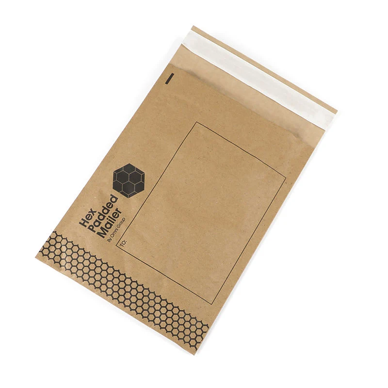 Recyclable Self Seal Brown Mini Craft Mailer Packaging Small Packaging Bag Mailing Honeycomb Kraft Paper Padded Envelopes