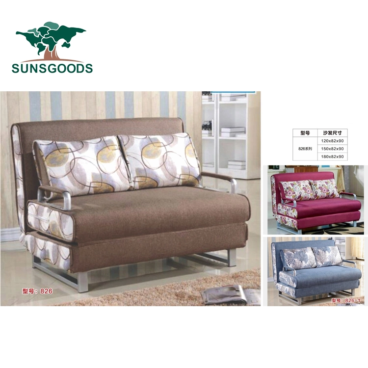 Sofa Bed Dual Purpose Living Room Single Double Triple Multifunctional Solid Wood Folding Sofa Bed