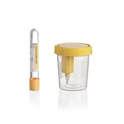 Medical Examination Disposable 40ml PVC Urine Test Container Cup