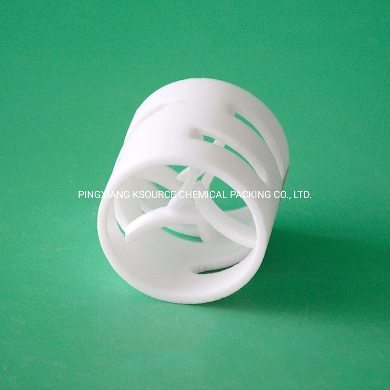 Plastic Tower Packing Polypropylene PTFE Pall Ring for Stripping Column