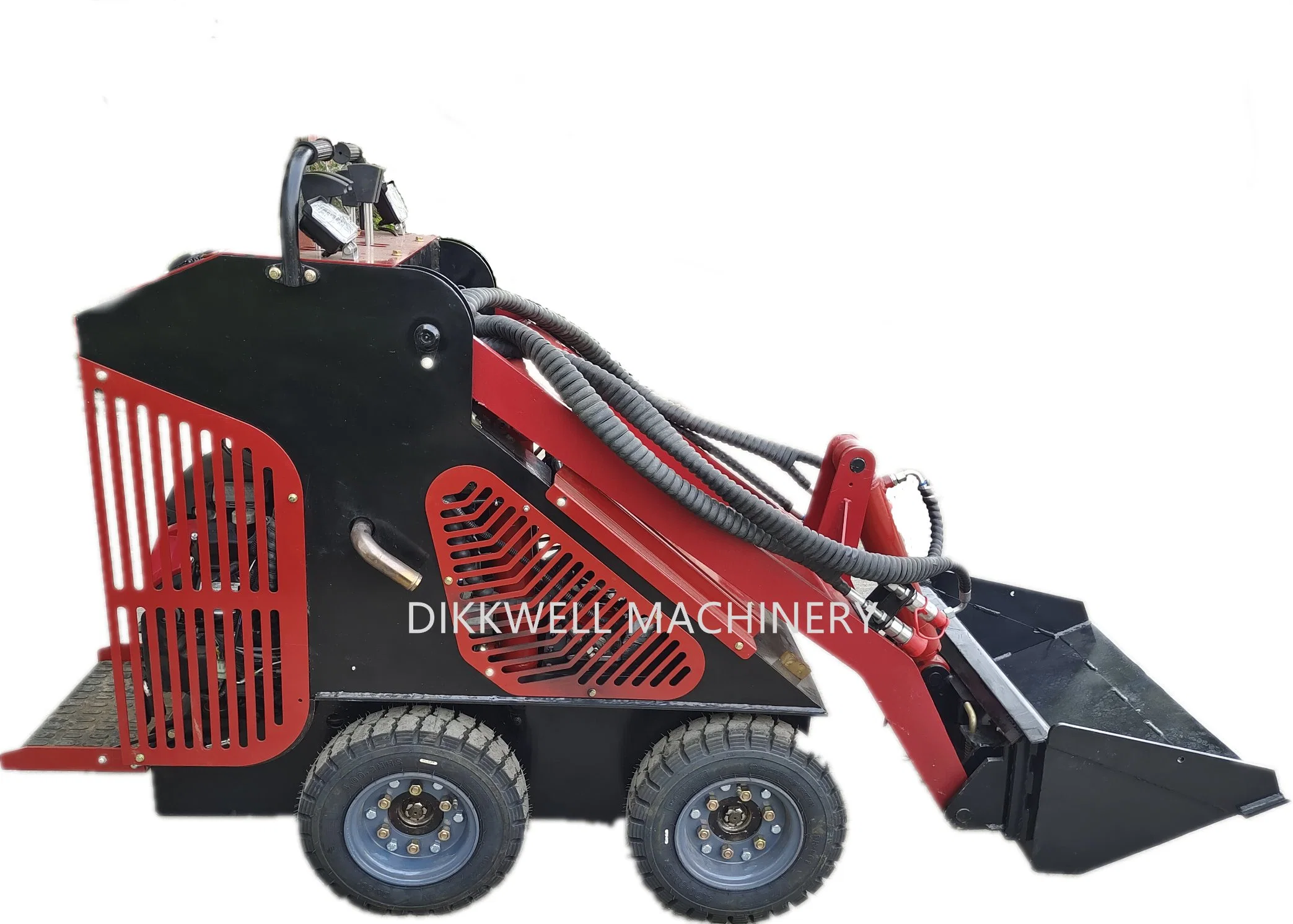 New 25HP New Arrival Cheap Front End Small Walk Behind Loader with Diesel Engine Mini Skid Steer Loader