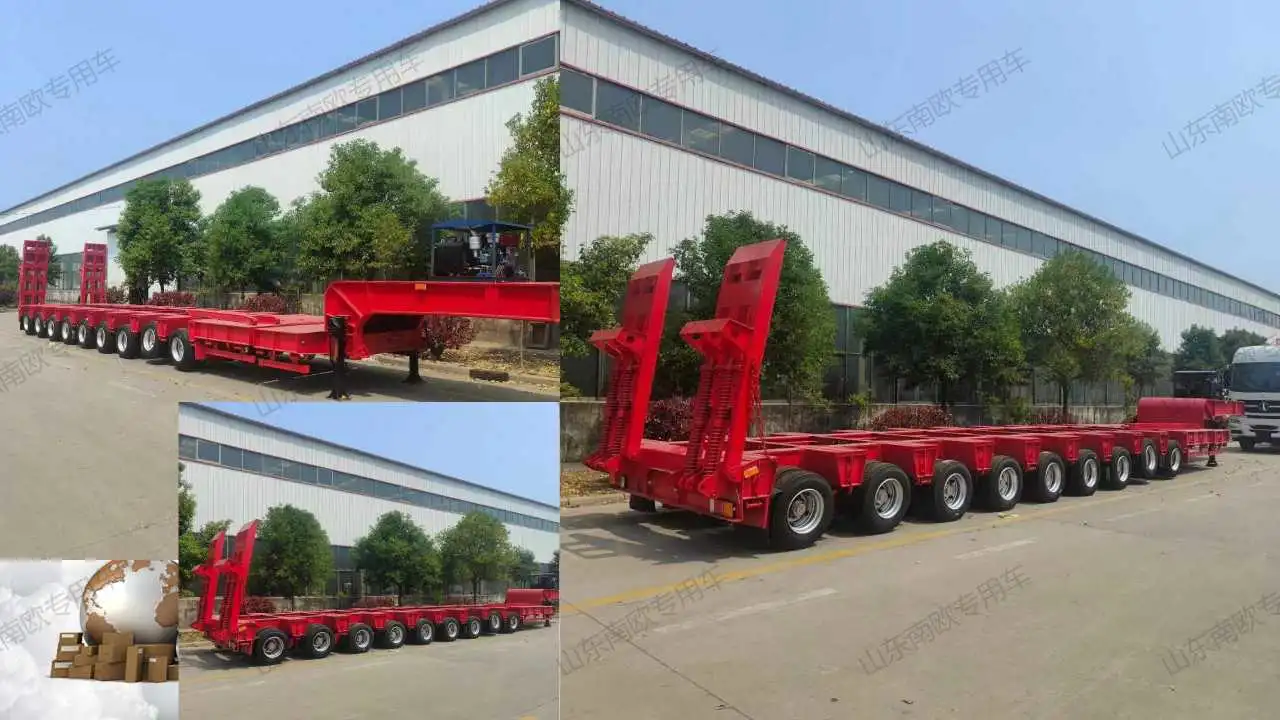 Heavy Duty Lowbed Trailer 3axle 4axle Low Loader for Sale