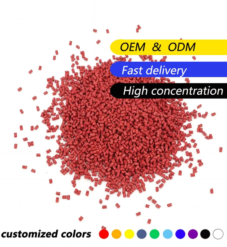 Red Masterbatch MSDS/ Color Rose Red Masterbatch Supplier