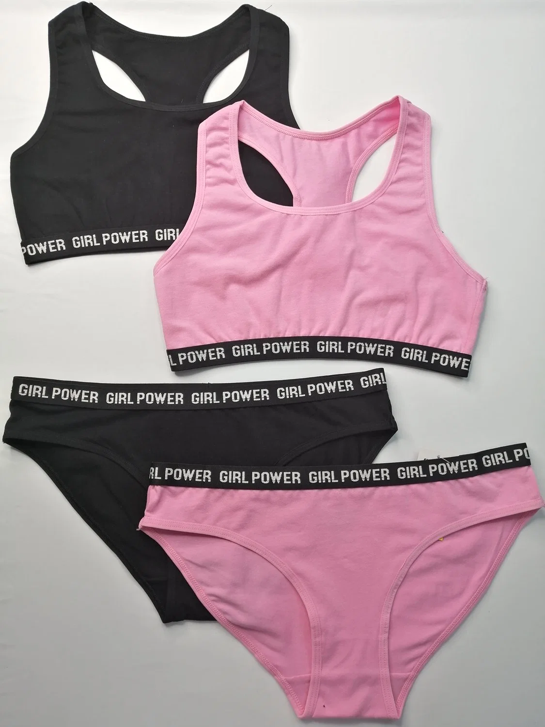 Cotton Sport Wireless Bra Bralette and Panty Women Yoga Underwear Set