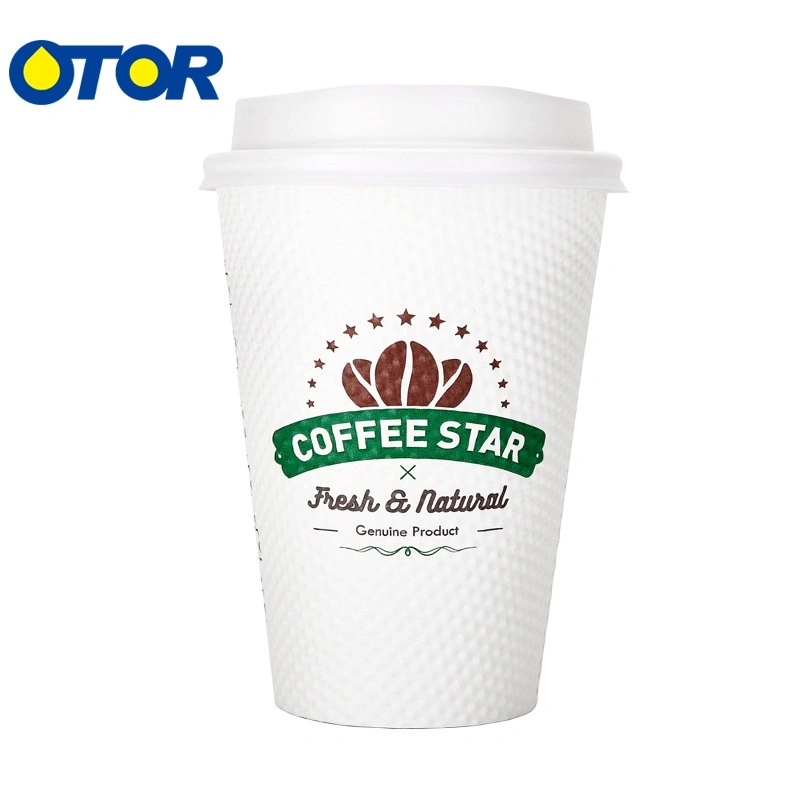 Otor 8oz Disposable Hot Drinking Paper Cups