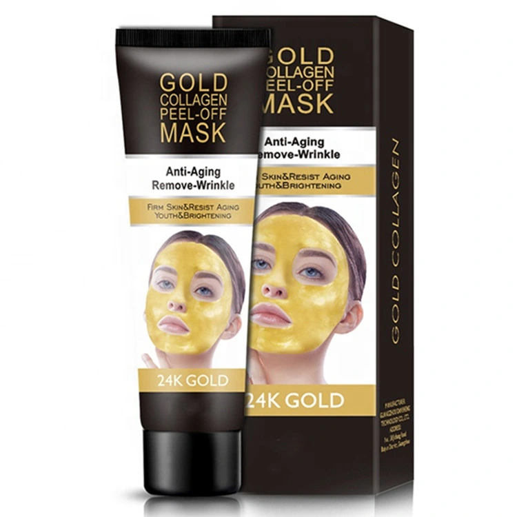 Heißer Verkauf Anti-Aging 24K Gold Collagen Peel Off Gesichtsmaske