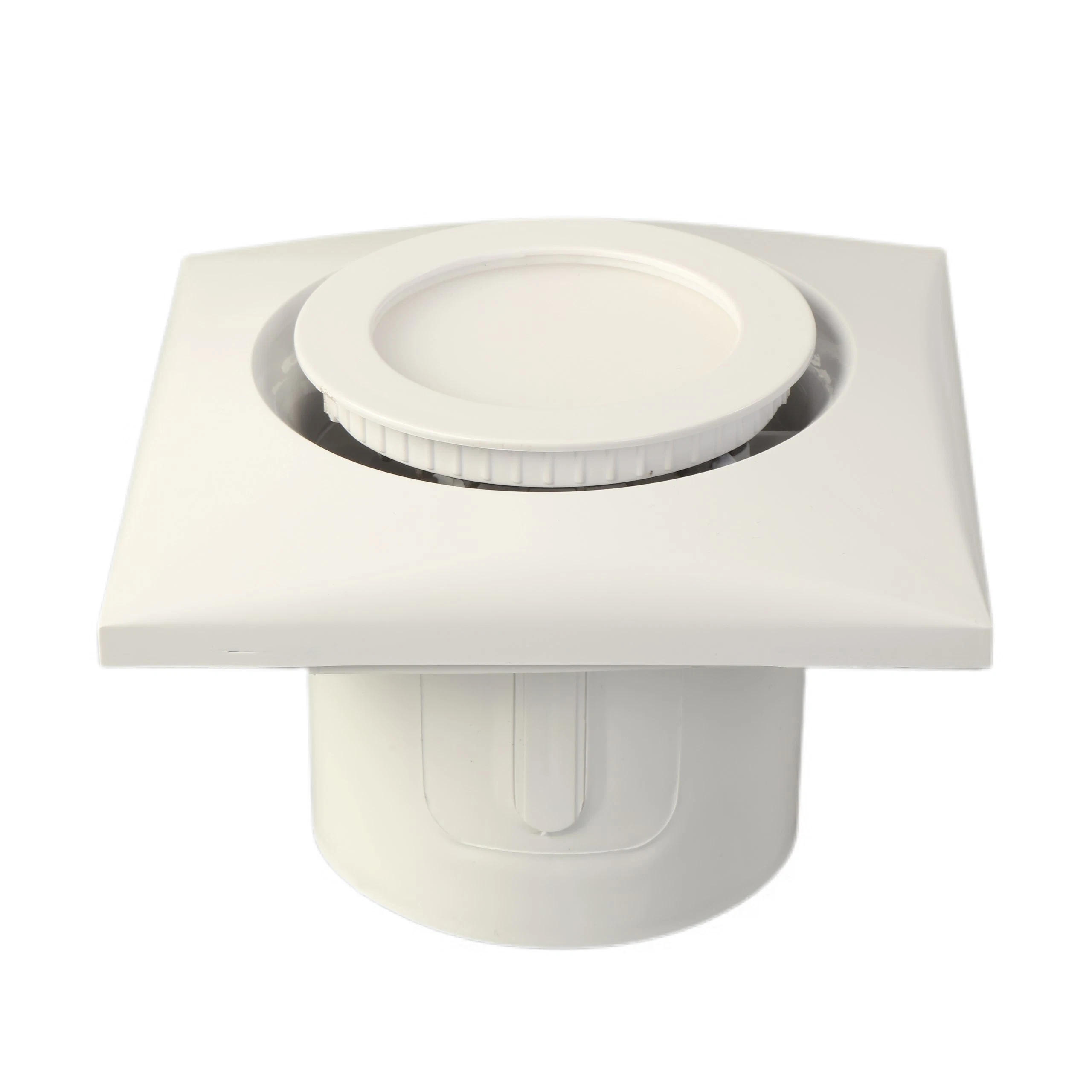 4 6 Inch Plastic Square Ventilation Kitchen Low Noise Exhaust Fan Bathroom Exhaust Fan with LED Light