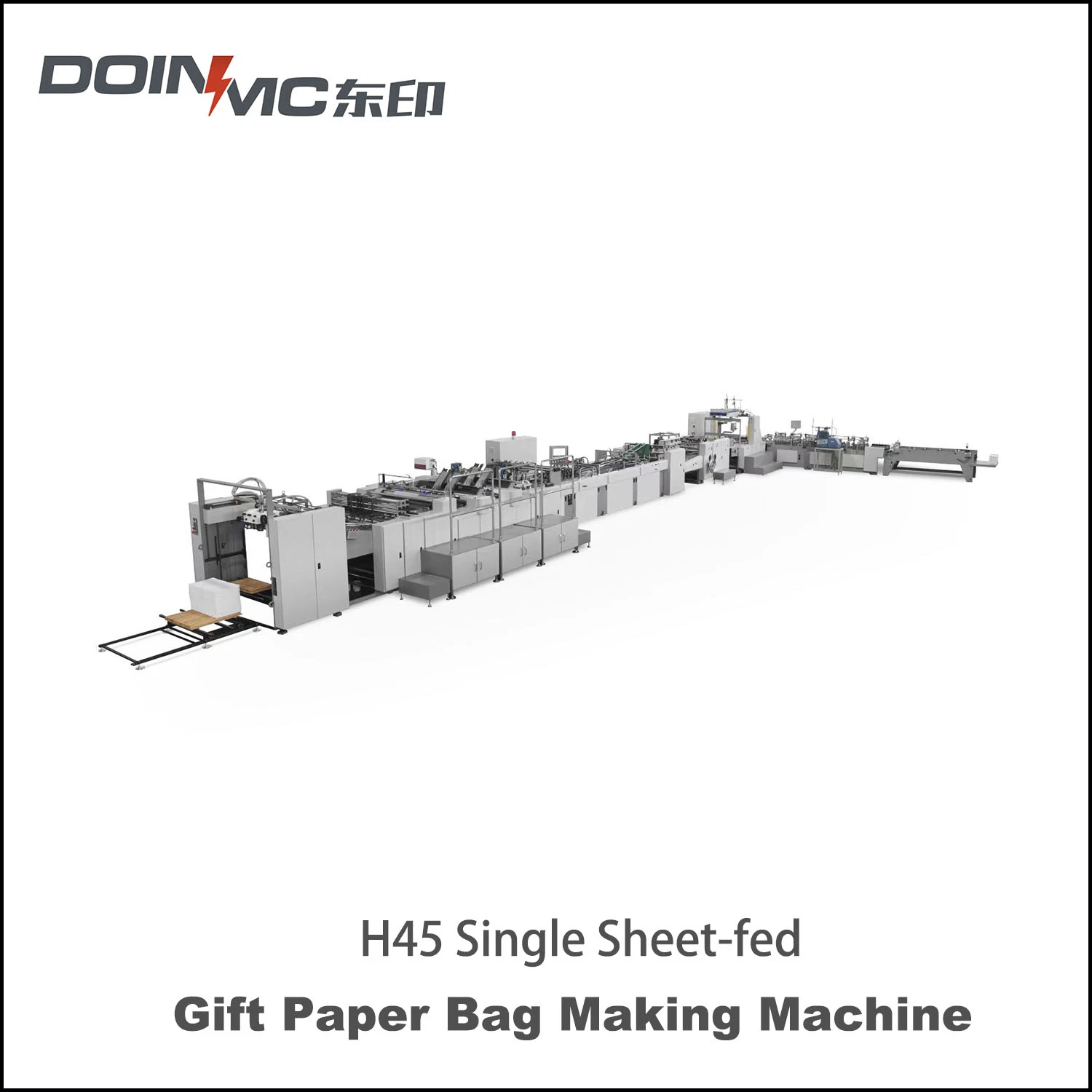 Automatic Single Sheet-Fed Luxury Paper Bag Gift Handbag Making Machine