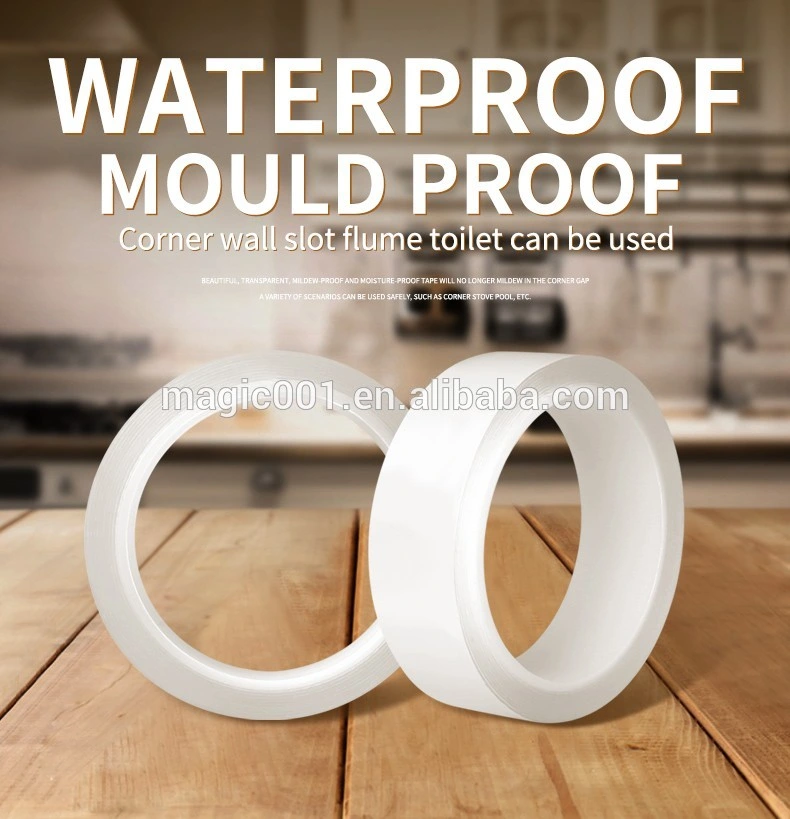 Silicone Clear Transparent Waterproof Seal Tape for Pools Mildew Proof Tape