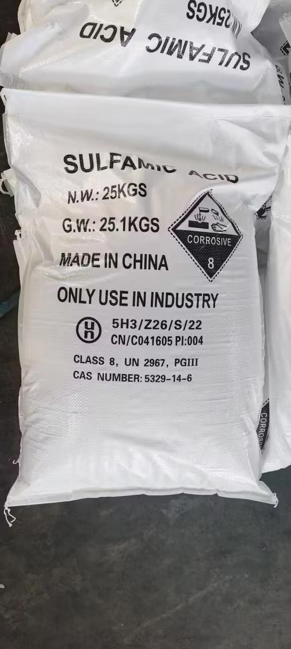 Fabricante China de alta calidad Sulfamic Acid Precio 99,8% utiliza como agente de lavado