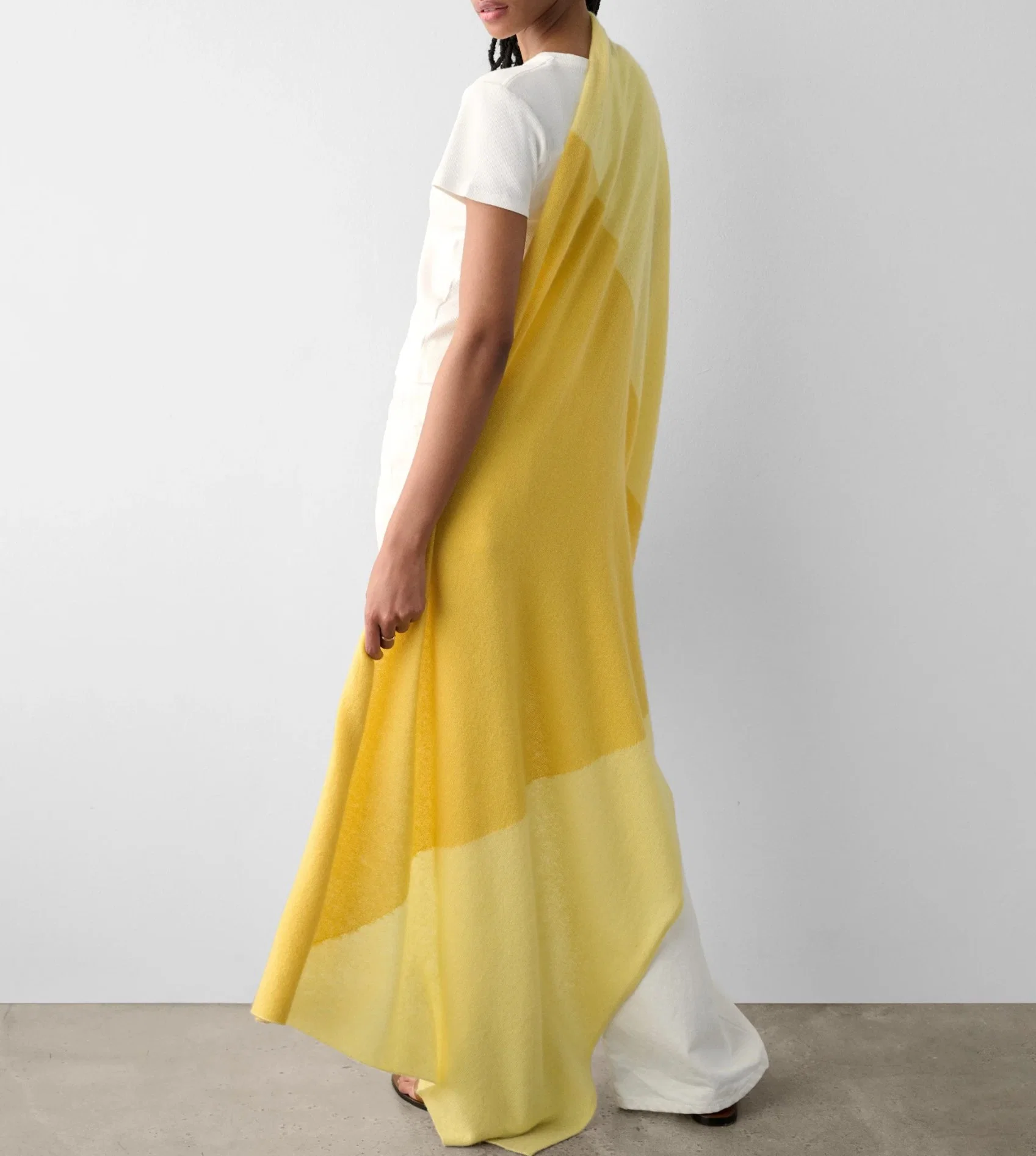 Sostenible Cashmere punto de moda ropa de moda Warp bufanda ropa de chal Accesorios