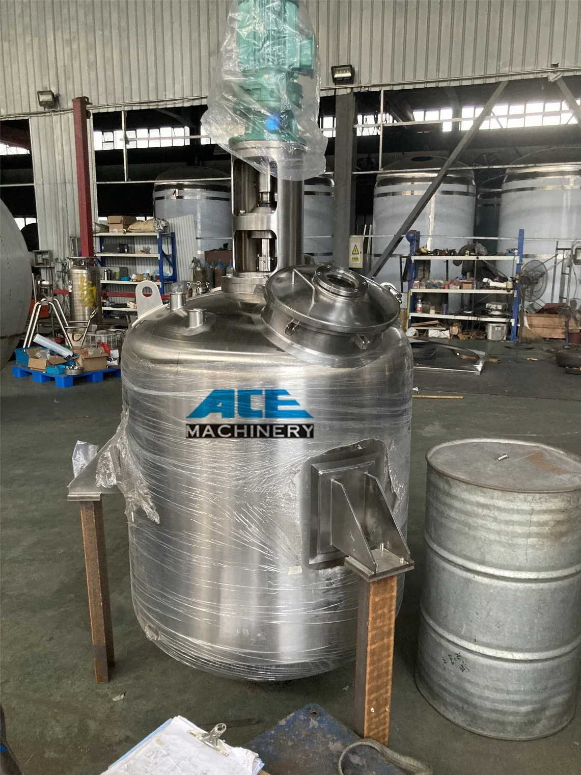 Factory Price Stainless Steel Liquid Storage Tank Food Grade Pot GMP 304 Detergent Reactor Mayonnaise Buffer Tanks