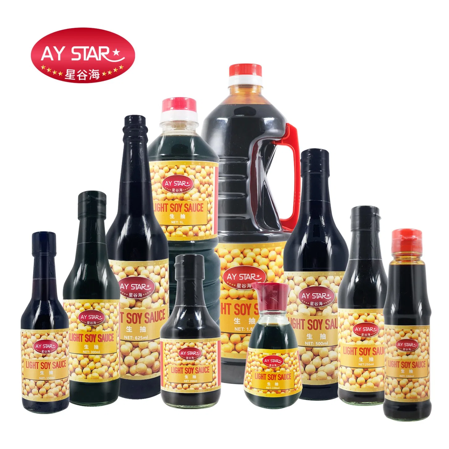 Bulk Glass Bottle Natural Fermented Wholesale/Supplier Light Soy Sauce