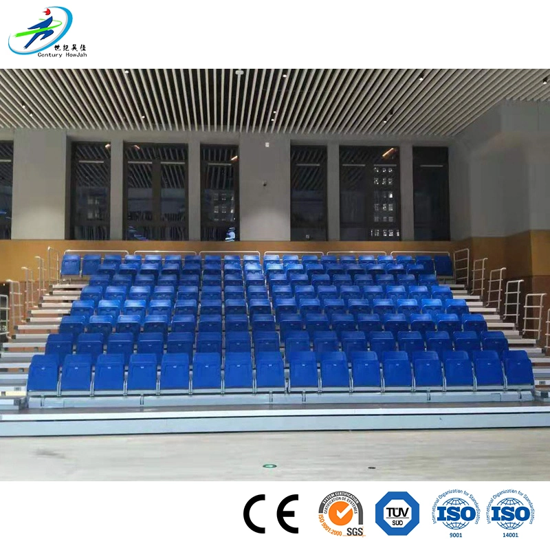 Century Star China Plastic Stadium Chair Factory High Quality Electric Telescopic Grandstand Seating System Bleachers Seat Moveable Grandstand Stadium Chair