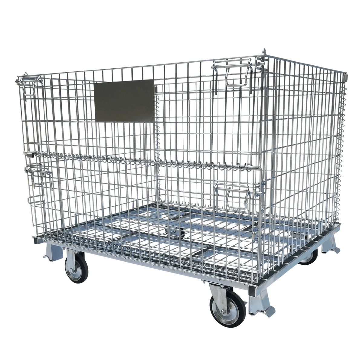 Customized Galvanized Steel Welded Heavy Duty Wire Mesh Cage with Wheels